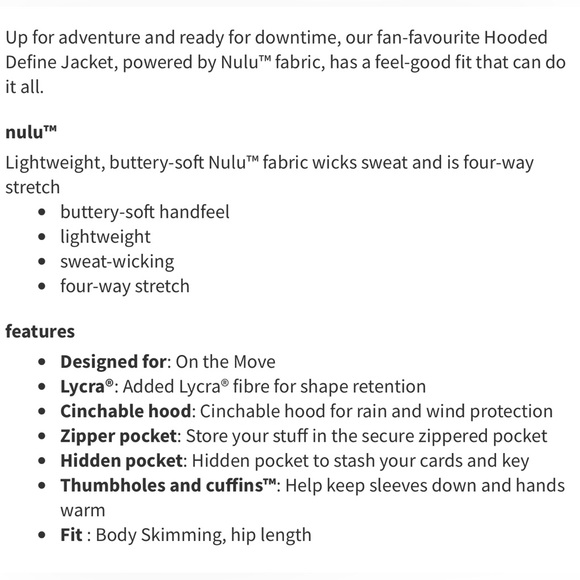 Lululemon | Hooded Define Jacket | Size 10 - Picture 13 of 13